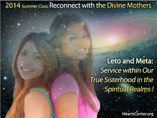 Leto and Meta: Service within Our True Sisterhood in the Spiritual Realms (discourse) 