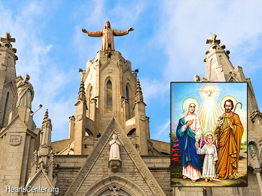 Jesus and Mother Mary Grace the Barcelona Heartfriends with Loving Support