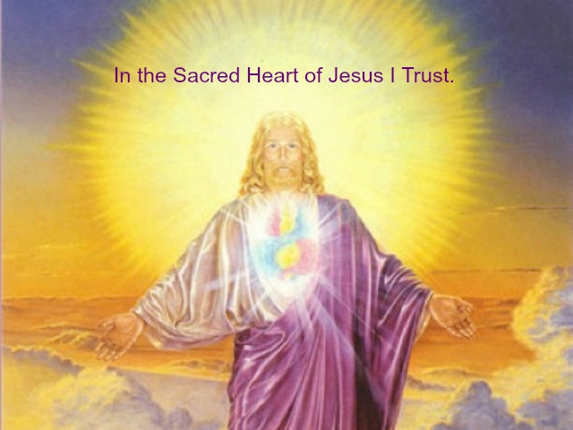 In the Sacred Heart of Jesus I Trust Poster