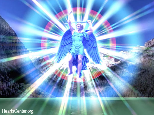 Archangel Michael and Faith Clean the Astral Plane of Darkness and Serve Us a Communion of Concentrated Faith