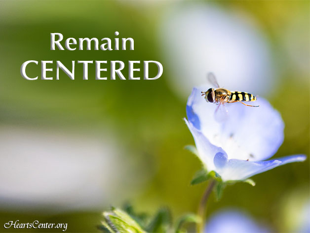 Remain Centered to Maintain a Balanced Life (VIDEO)